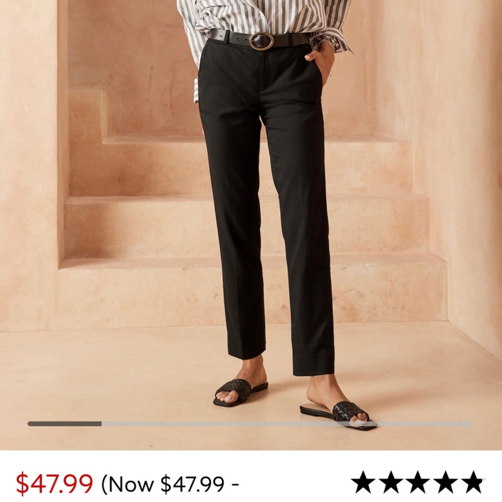 Woman Banana Republic Ryan Straight Pant Size 6